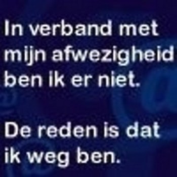 Afwezigheid / Absence