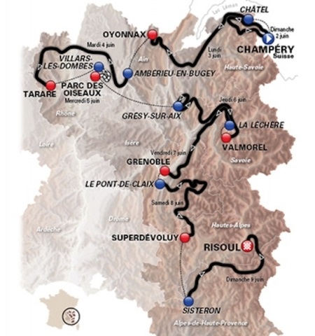 65. Critérium du Dauphiné vom 2. – 9. Juni 2013