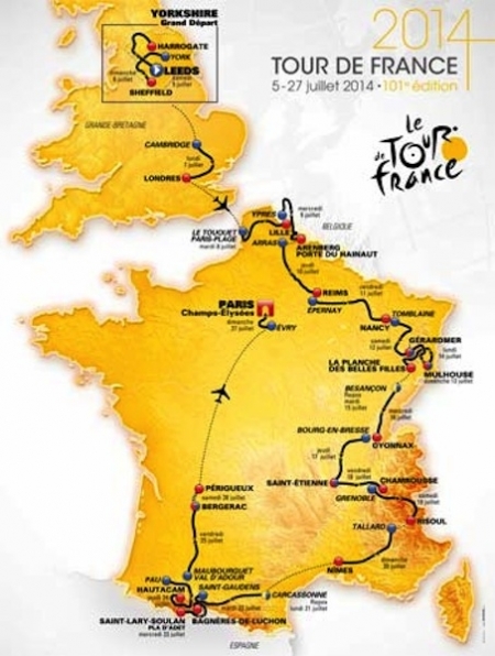 Le Tour: Heute in einem Monat startet die 101. Ausgabe der Tour de France 2014
