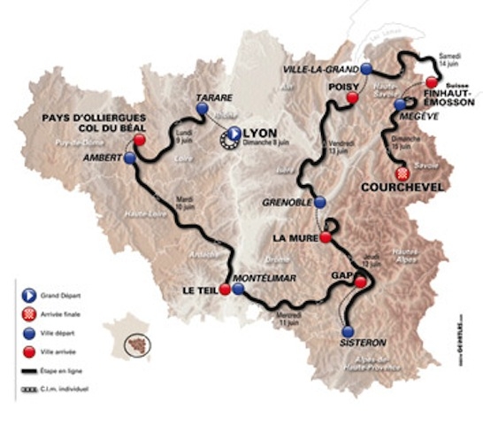 Heute startet das 66. Critérium du Dauphiné 2014 in Lyon