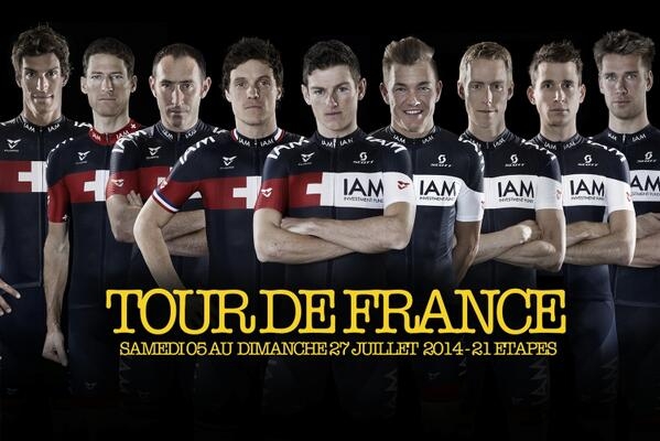 Le Tour: Die Schweizermannschaft IAM mit 5 Schweizer zur Tour 2014