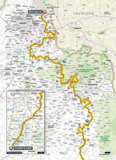 Die Streckenführung bei Paris-Roubaix 2015 ist bekannt
