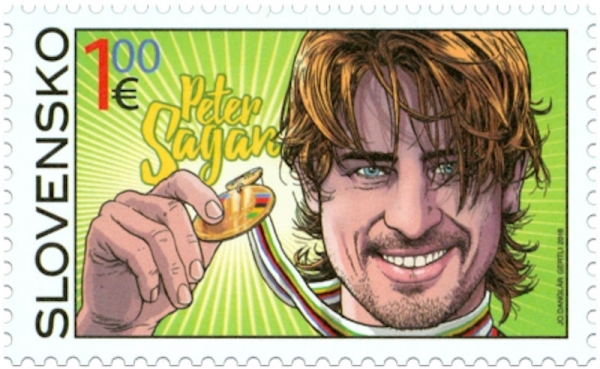 Der Staat Slowakei lanciert eine Briefmarke mit dem Porträt von Peter Sagan