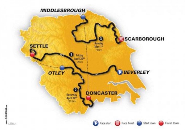 Tour de Yorkshire 2016 startet heute mit 3 Etappen