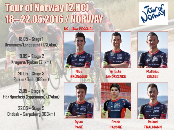 6.Tour of Norway 2016 mit dem Team der Roth Gruppe