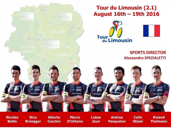 Das Team der Roth Gruppe startet an der Tour du Limousin