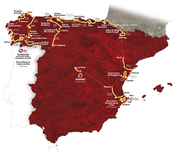 71. SpanienRundfahrt – Vuelta a Espana 20.8. – 11.9.2016