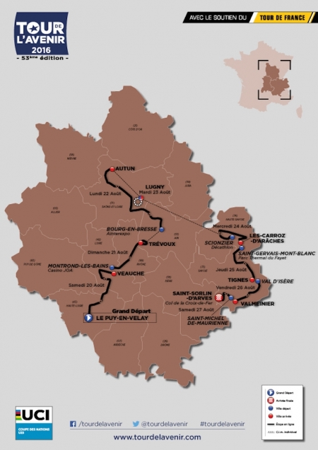 53. Tour de l’Avenir 2016 – Nationencup der U-23