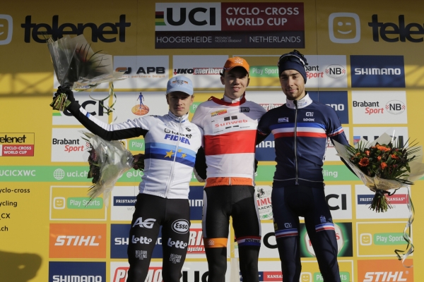 Podium U23 World Cup Cyclocross Hoogerheide 2017