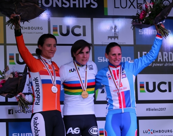 Marianne Vos tweede, Sanne Cant wereldkampioene.