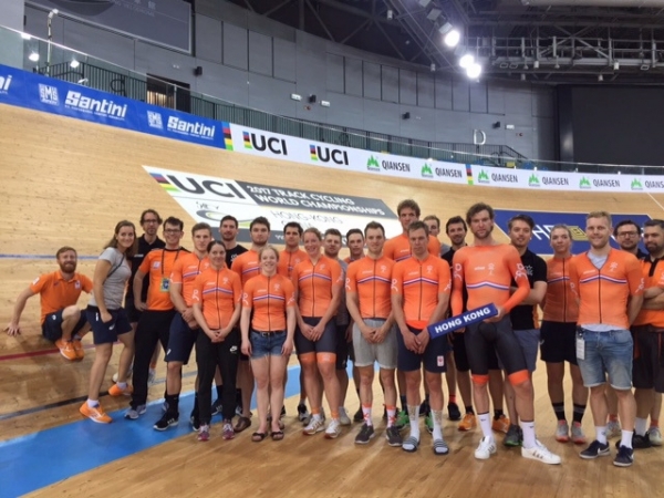 Vier medailles voor Nederland op WK Baan in Hongkong.