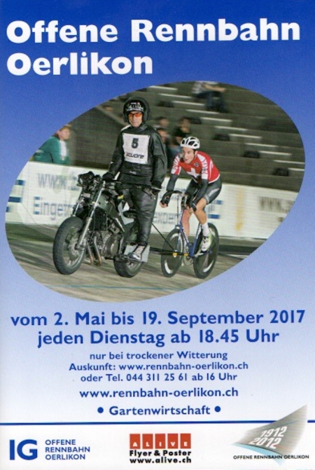 Saisoneröffnung auf der Offenen Rennbahn Oerlikon am 2. Mai 2017