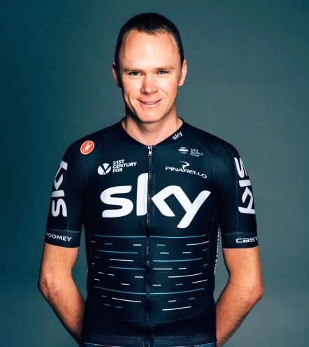 Vueltasieger Chris Froome fährt um den WM Titel im Einzelzeitfahren
