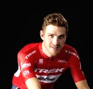 Matthias Brändle, Österreich, gewinnt das Einzelzeitfahren an der Tour of Denmark
