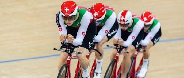 Schweiz qualifiziert sich im Mannschaftsfahren 4 Km für die First Rond in Manchester