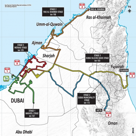 Heute startet die DubaiTour mit einem Sprinterfestival in der 1. Etappe