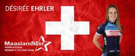 Désirée Ehrler ist die einzige Dame aus der Schweiz in einem ausländischen Team