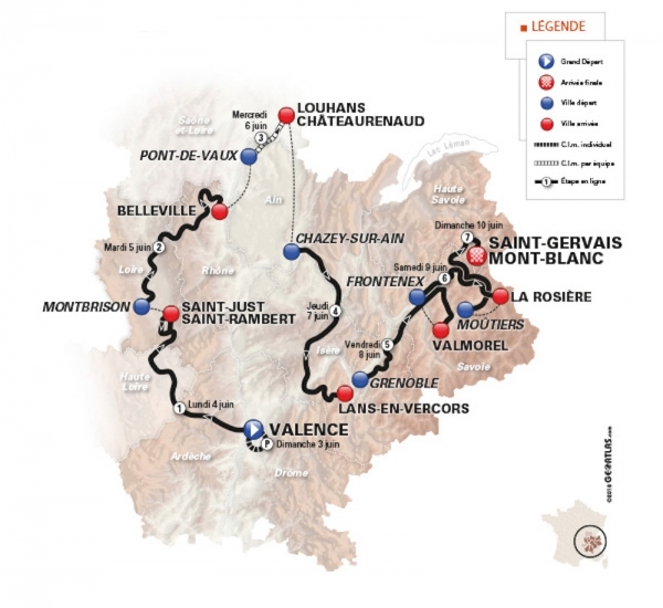 Am Sonntag startet zum 70. Mal das Critérium du Dauphiné 2018