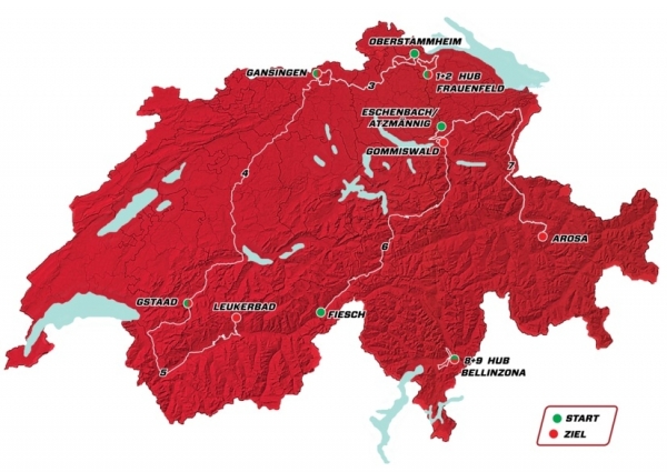 82. Tour de Suisse vom 9. – 17. Juni 2018