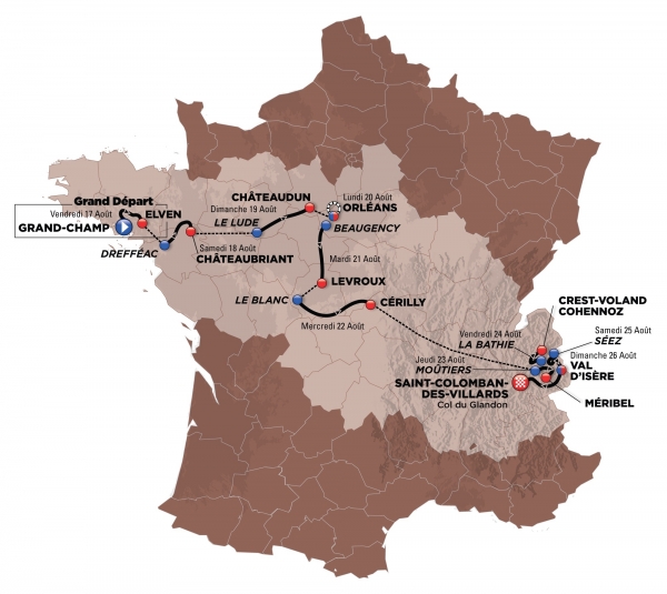 Tour de l’Avenir 2018 mit schwerem Finale in den Alpen