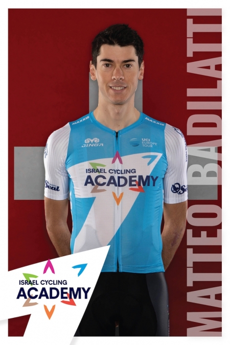 Matteo Badilatti, Schweiz, holt sich einen Podestplatz in der 3. Etappe in Ruanda
