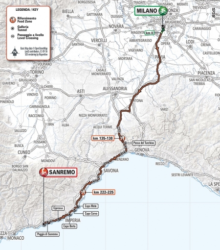 110. Milano – San Remo, der Klassiker am Samstag 23. März 2019
