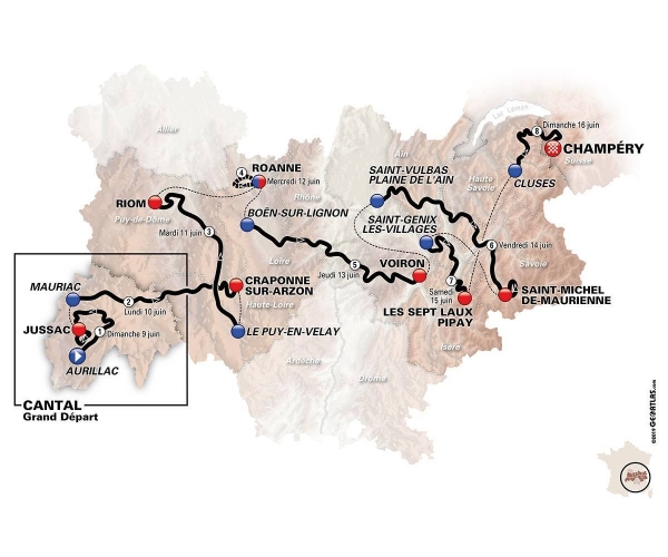Das Critérium du Dauphiné 2019 endet in der Schweiz