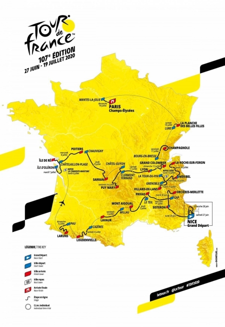 Die 107. Tour de France 2020 wurde heute in Paris präsentiert