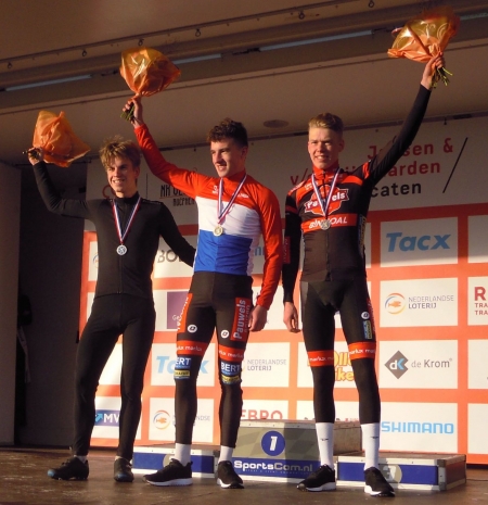 Hoogste podium voor Ryan Kamp op NK Veldrijden U23 heren 2020.