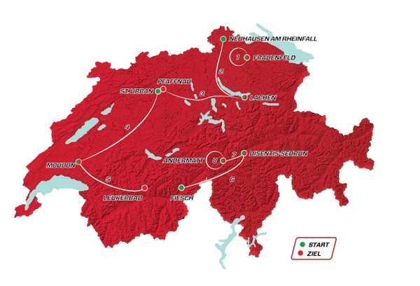84. Tour de Suisse vom 7. – 14. Juni 2020