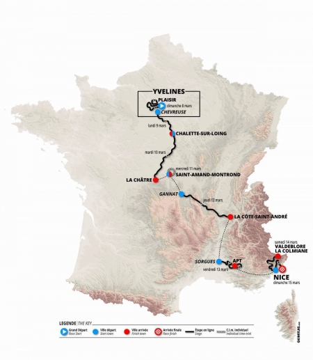 78. Paris-Nizza 8. – 15. März 2020 – Zwei Schweizer am Start