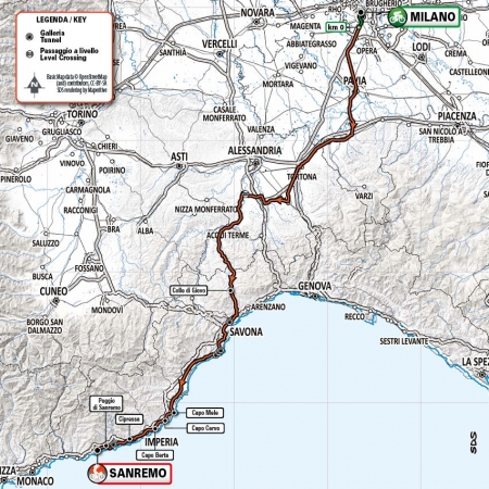 112. Milano – San Remo 2021: Neue Steckenführung auf den 299 Km