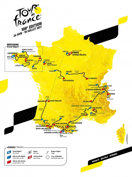 Heute in einer Woche: Start der 108. Tour de France 2021