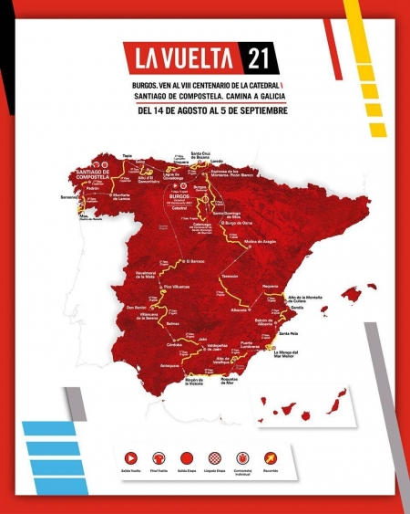 76. La Vuelta, die SpanienRundfahrt startet heute in Burgos