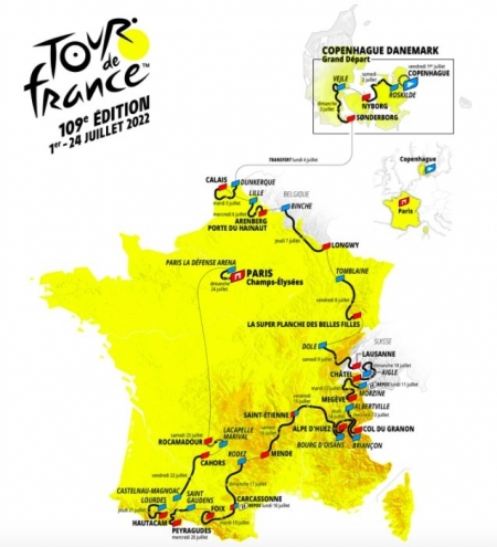 Tour de France 1. – 24. Juli 2022: Etappenort Lausanne – Startort Aigle