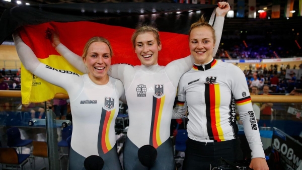 Weltrekorde am 1. Tag der Bahn WM durch die Damen aus Deutschland