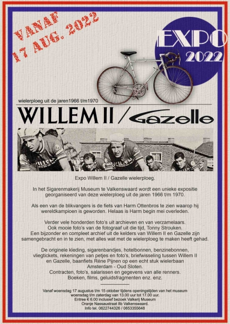 Tentoonstelling Wielerploeg Willem II – Gazelle 1966-1970