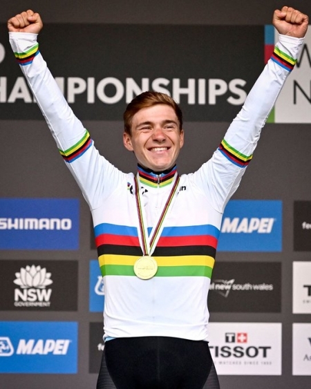 Remco Evenepoel, Belgien, überlegener Weltmeister 2022