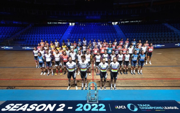 Die SiegerInnen der 1. Runde an der UCI Track Champions League in Palma de Mallorca