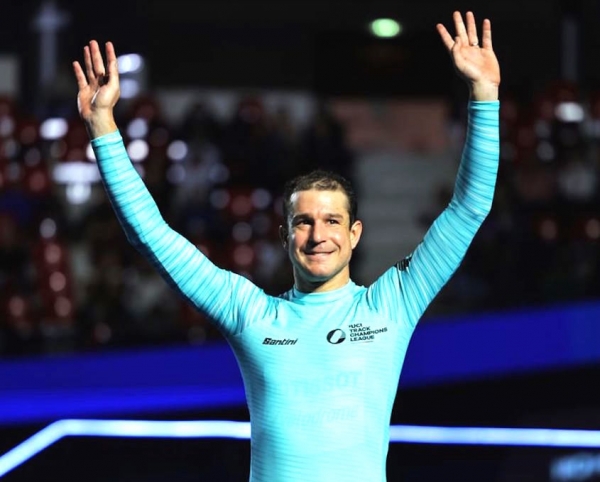 Claudio Imhof, Schweiz, Leader nach 3 Runden in der UCI Champions League