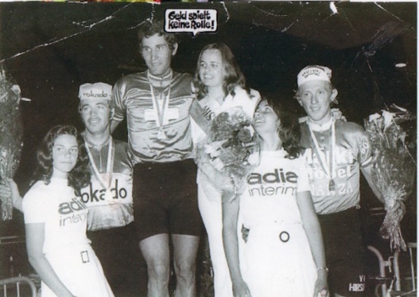 Eduard Schneider, Schweiz, einer der besten Amateurbahnfahrer, feiert seinen 75. Geburtstag