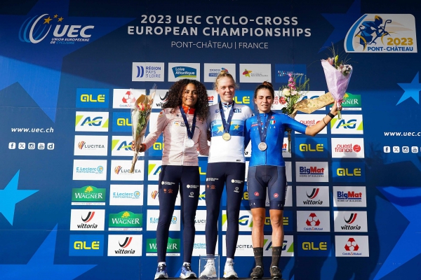 Fem van Empel volgt zichzelf op als Europees kampioene veldrijden Elite dames
