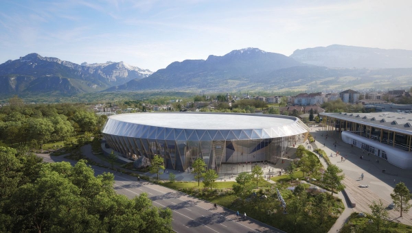 Neue Radrennbahn Haute-Savoie Arena für die Super WM  2027