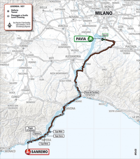 115. Milano – San Remo am 16. März 2024: Neuer Startort