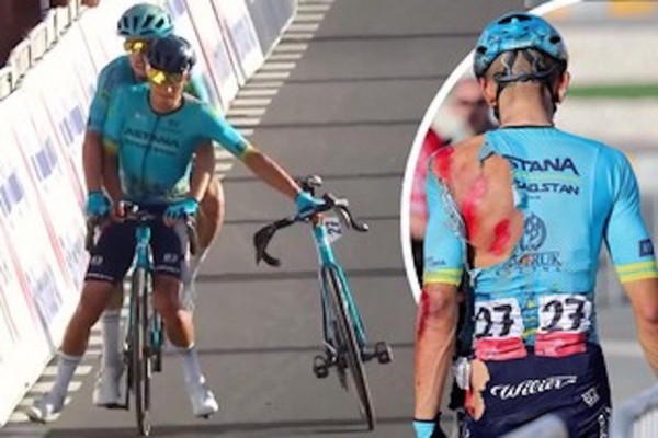 107. Giro: 14 ausgestiegene Fahrer und die Bussen der UCI  in der 9. Etappe