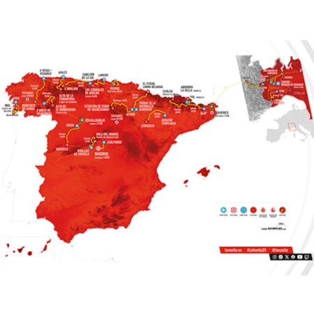 80. SpanienRundfahrt 2025: 10 Bergankünfte auf 21 Etappen