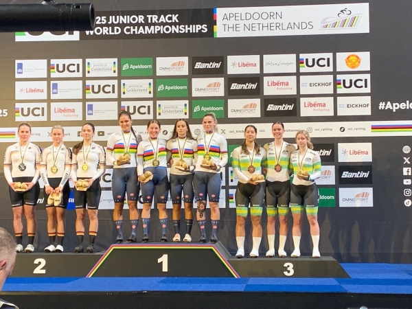 Ook voor Italië goed op eerste dag WK baan 2025 Junioren in Apeldoorn.