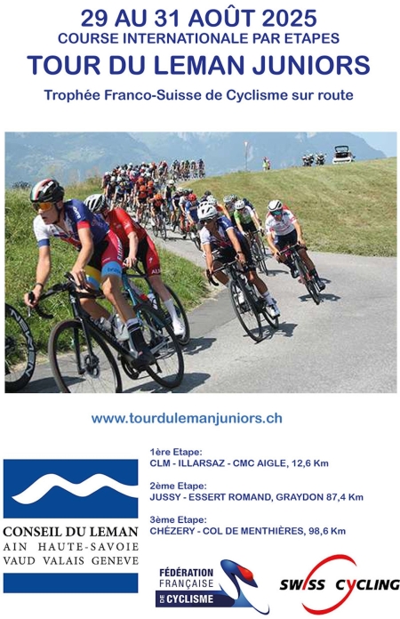 Tour du Leman Juniors U-19 endet mit einem 4-fachen Sieg der französischen Fahrern