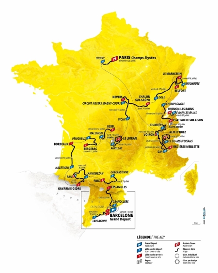 Die Tour de France 2026: Start am 4. Juli in Barcelona mit Teamzeitfahren