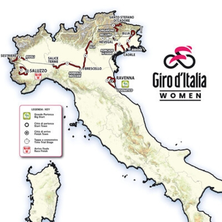 Giro Women 2026 vom 30. Mai – 7. Juni 2026 mit happigen Etappen